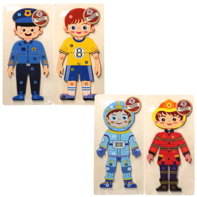 Wooden Character Puzzle (4 asstd)